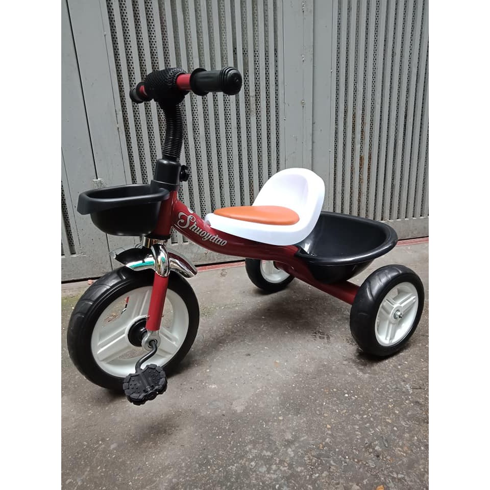 Xe đạp 3 bánh ghế da êm ái S400 cho bé