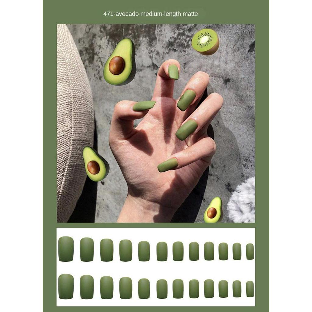 Hộp 24 móng tay giả SUAKE màu sắc thời trang