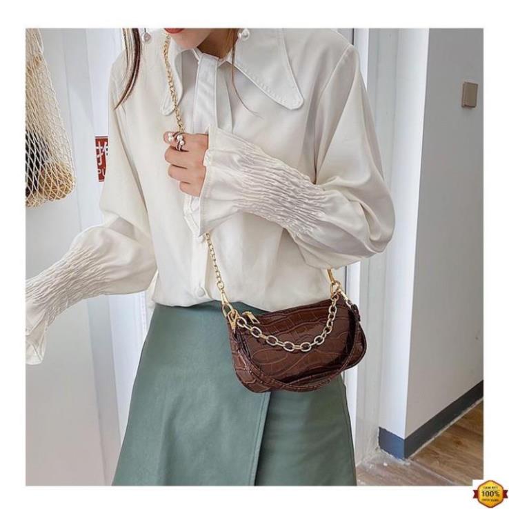 XẢ Túi xách nữ 💝 FREESHIP 50K💝 Túi xách đeo chéo nữ 2 dây thời trang Hàn quốc cá tính 3026 sale 11 Xả ,