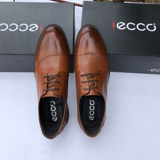 giày tây ecco chất liệu da thật
