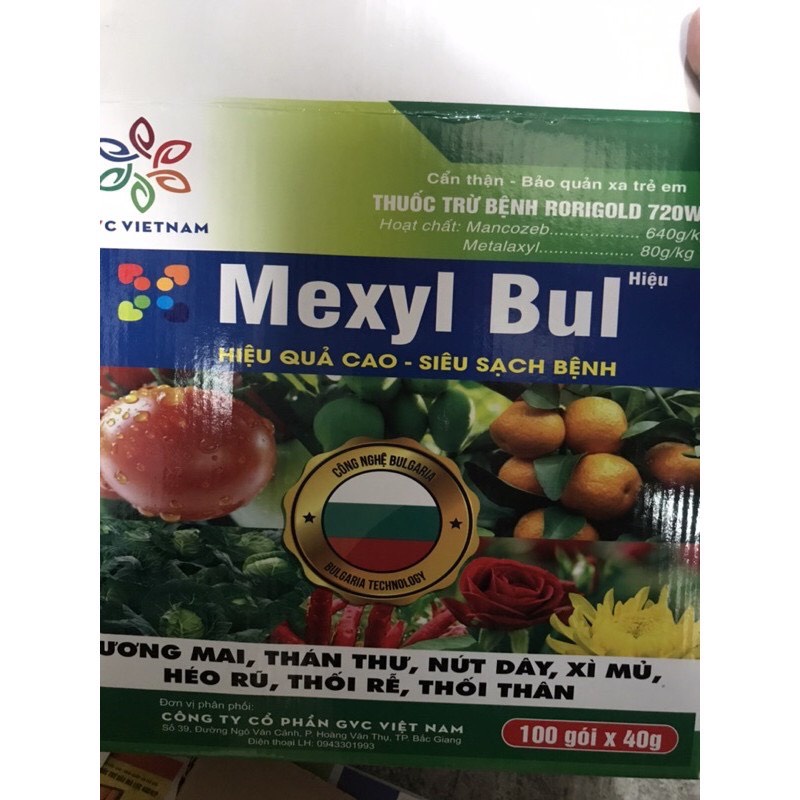 Thuốc trừ bệnh Mexyl Bul chuyên dùng hoa Lan, hoa Hồng (40g)