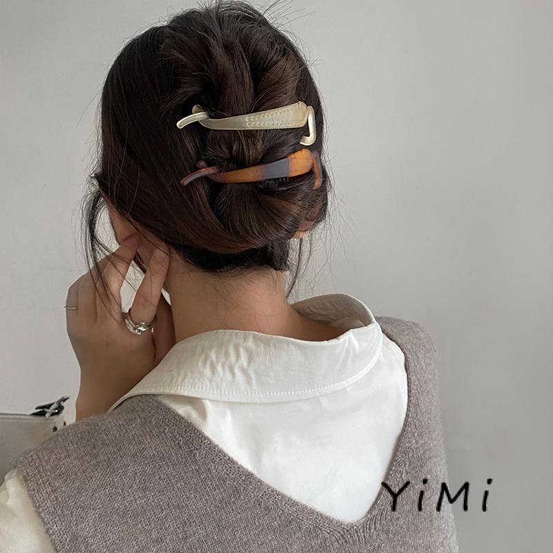 【Yimi.Vn】Kẹp Tóc Đuôi Ngựa Xoắn Co Giãn Kiểu Xoắn Ngang