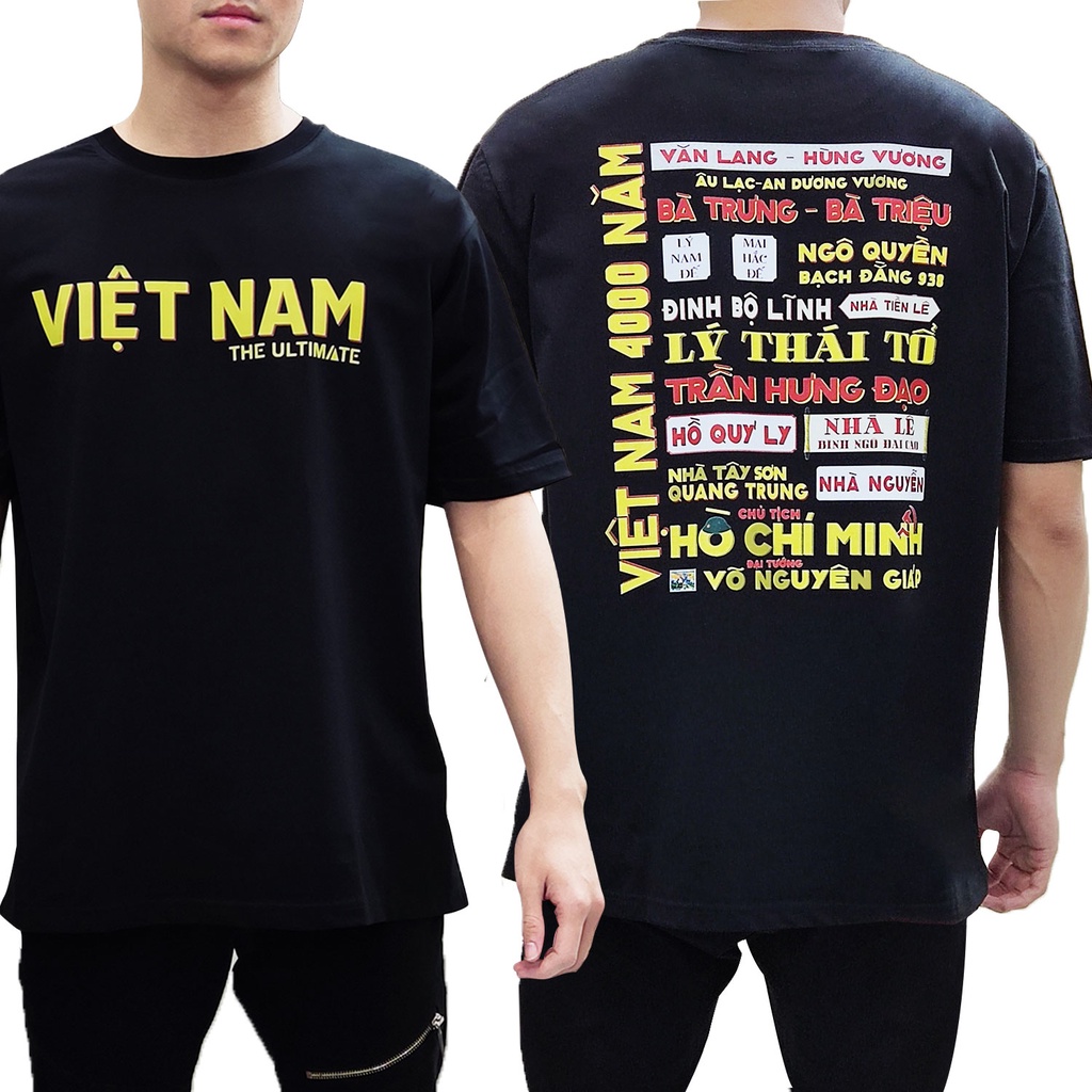 Áo phông Sử Việt form rộng nam nữ áo phông in hình tay lỡ The Ultimate