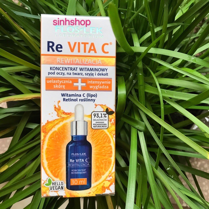 Serum Trắng Da Chống Lão Hoá Flos-lekk Re Vita C vitamin C retinoll hàng nội địa balan 30ml