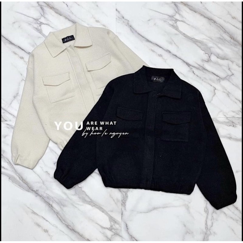 ÁO KHOÁC DẠ CỔ BẺ BO | BigBuy360 - bigbuy360.vn