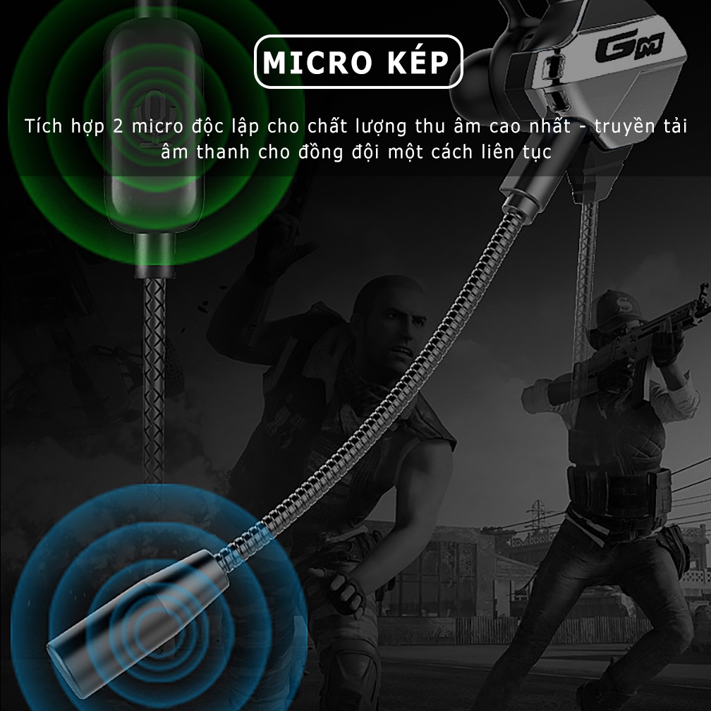 Tai nghe gaming Type C có mic SIDOTECH GPRO chống ồn chuyên chơi game pubg freefire liên quân mobile cho điện thoại