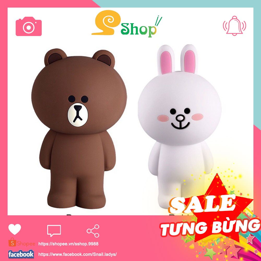 ✨ HỘP BÚT SILICON GẤU BROWN 🐻 THỎ CONY 🐰 TẶNG KÈM DÂY ĐEO