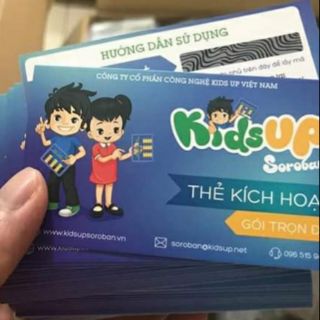 Thẻ học Kids up soroban trọn đời cho bé