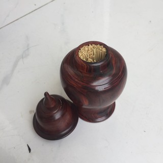 Lọ tăm hồ lô bằng gỗ Trắc