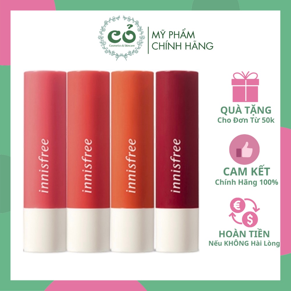 Son Dưỡng Môi Có Màu  Glow Tint Lip Balm Innisfree