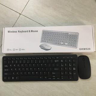 COMBO Bàn Phím chuột không dây lớn GKM520