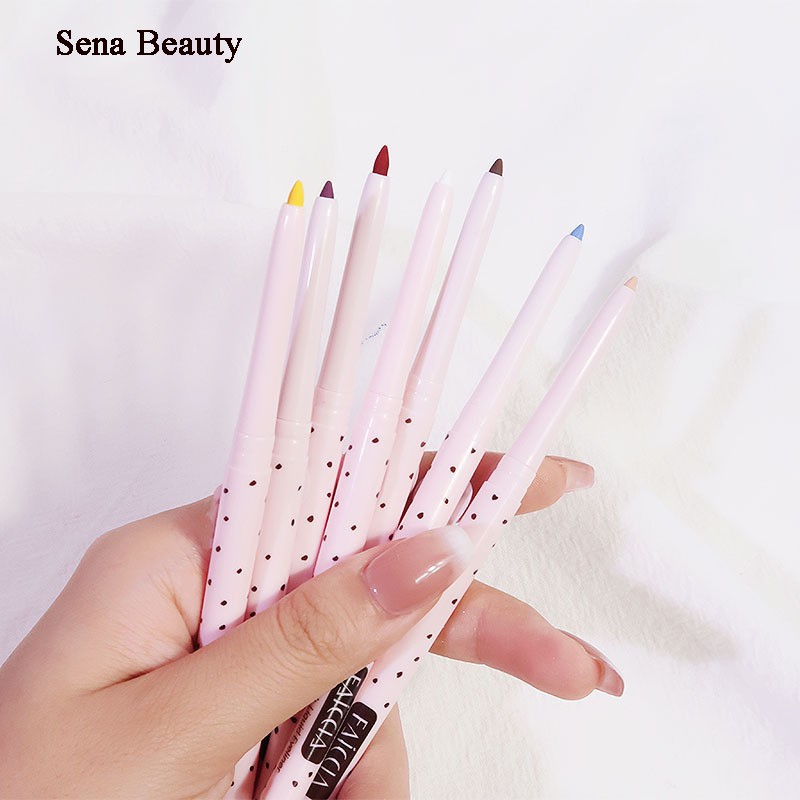 Chì sáp kẻ mí mắt Faiccia hồng chấm bi đen Sena Beauty