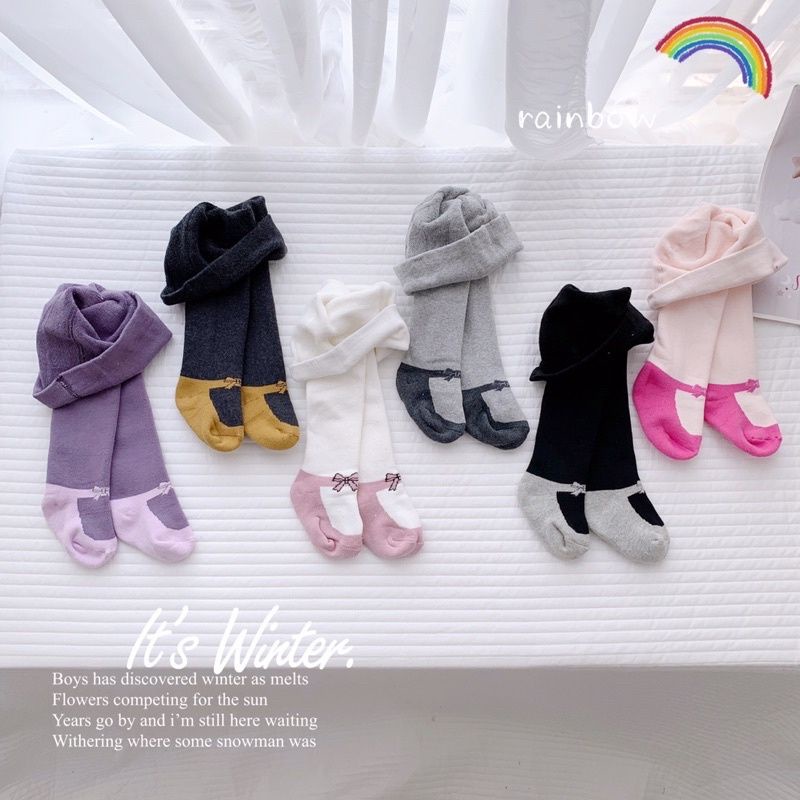 [7-14kg] Quần tất len giả hài cho bé gái hàng Quảng Châu