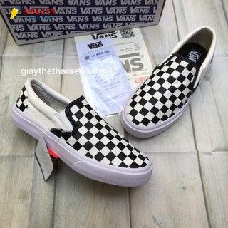 ⚡Fullbox Kèm quà ~10K⚡ Giày lười caro checkerboard vault loại 111