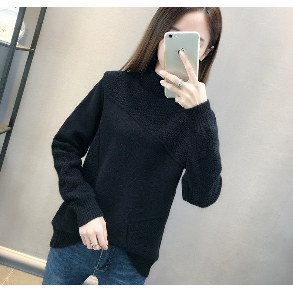 Áo len cao cổ dáng dài chấm tròn mới nhất 2020 | BigBuy360 - bigbuy360.vn