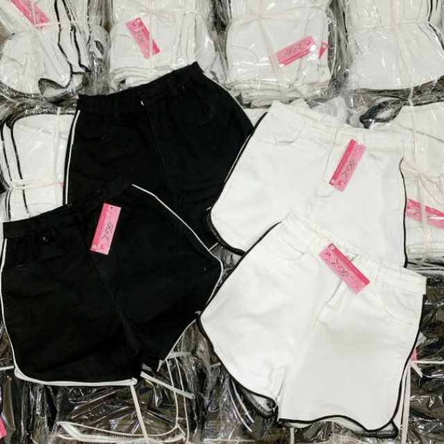 Quần sort kaki  phối viền lai bầu siêu xinh(B C)