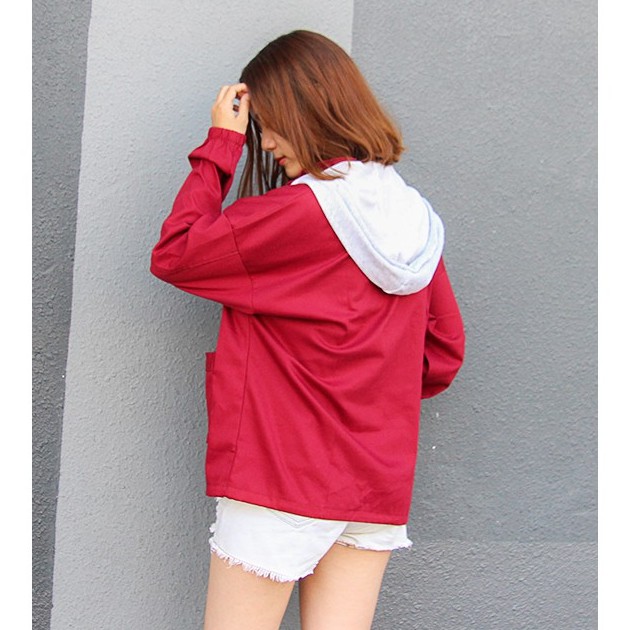 Áo khoác nữ kaki kèm mũ FREE size phong cách năng động AKD22F | BigBuy360 - bigbuy360.vn