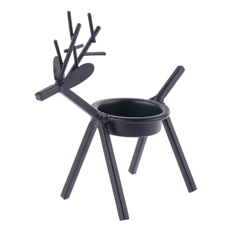 Giá Đỡ Đèn Cầy Bằng Sắt Hình Tuần Lộc Giáng Sinh Độc Đáo Trang Trí Tiệc Cướ