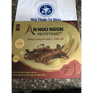 Ăn ngủ ngon đông trùng hạ thảo-linh chi hộp 60 viên