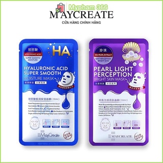 1 hộp 20 miếng mặt nạ dưỡng ẩm dưỡng trắng da ha maycreate mask ha hàng nội địa trung