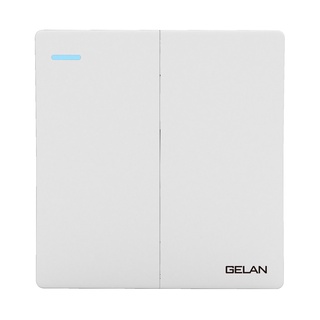 [Series E6] Bộ công tắc đôi 1 chiều/ 2 chiều/ 3 chiều 16A GELAN