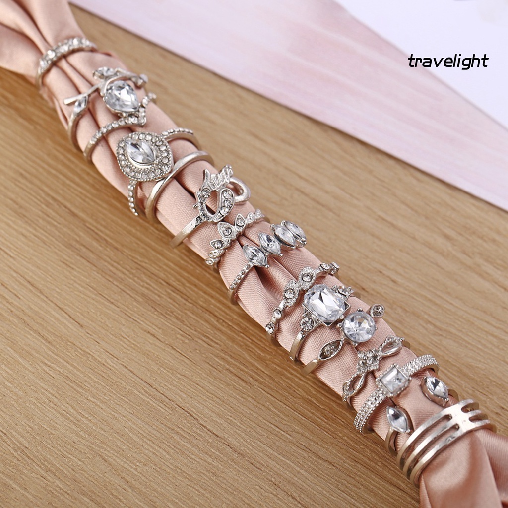 Set 15 Nhẫn Đính Đá Phong Cách Bohemian Cho Nữ