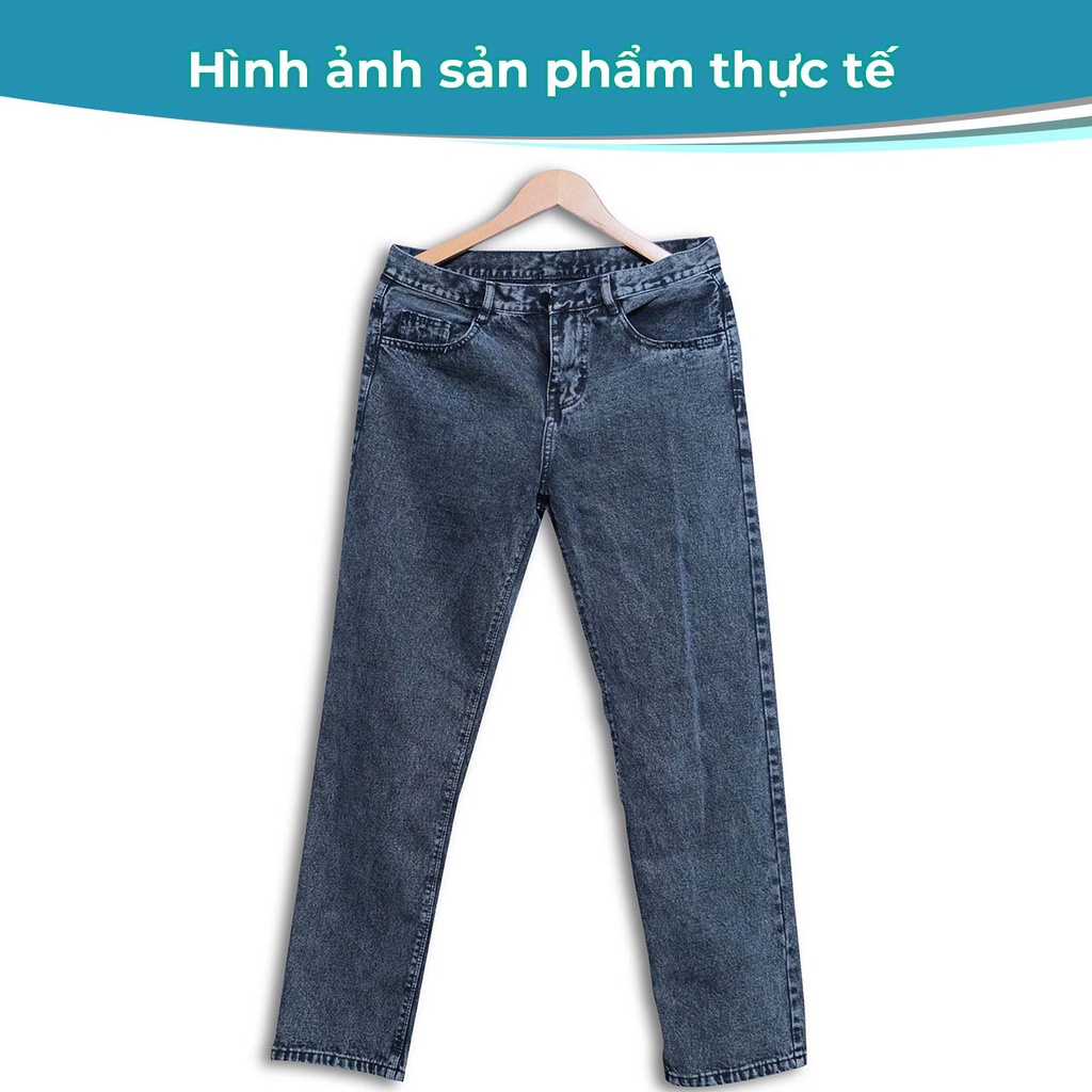 Quần jean nam ghi xám baggy ống rộng chất denim dày dặn dễ phối đồ phong cách Hàn Quốc J30 - jean baggy AWARENESS