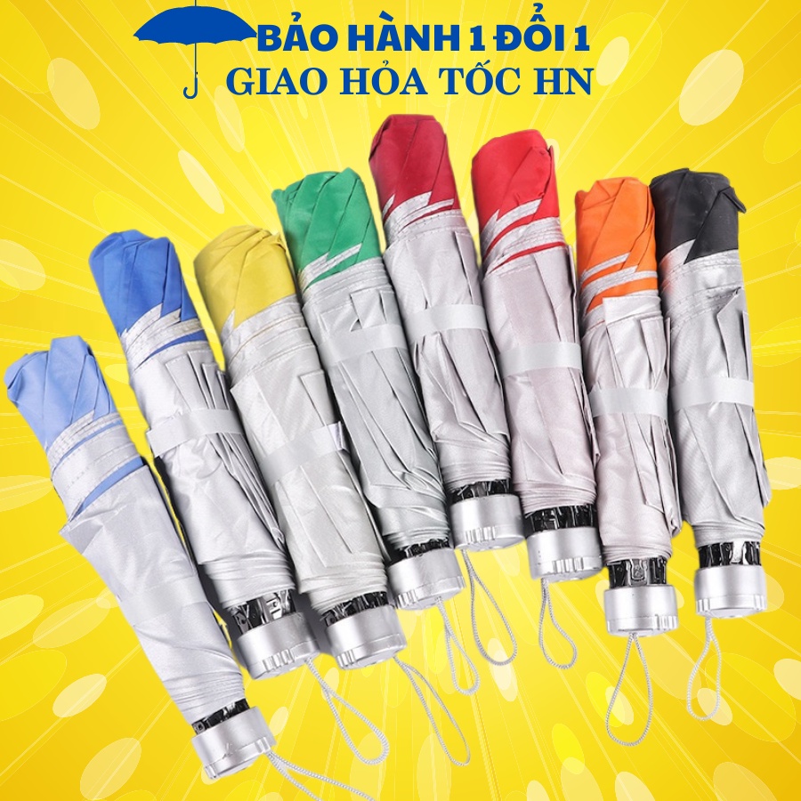 [TẶNG QUÀ] Ô bạc che mưa gấp gọn bỏ túi, dù che nắng cầm tay siêu nhẹ nhỏ gọn- JANNA