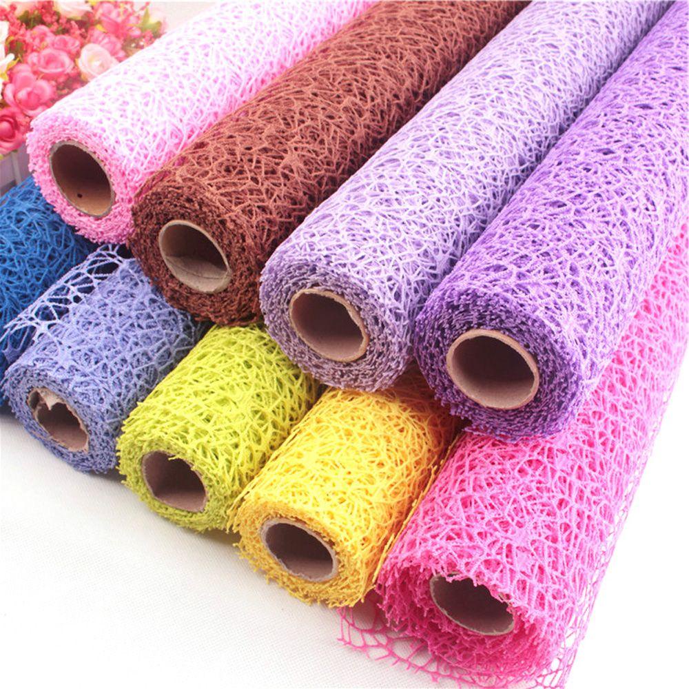 1 Cuộn Giấy Gói Hoa AUGUSTINA Thủ Công Hình Tròn Trang Trí Sinh Nhật / Tiệc Cưới
