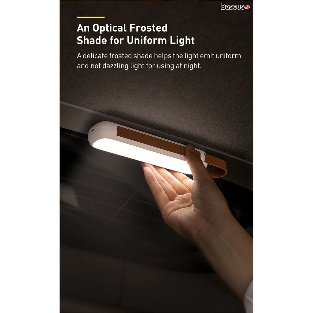 Đèn pin sạc năng lượng mặt trời đa năng Baseus Solar Emergency Car Flashlight (Hít nam châm, Pin sạc mặt trời, SOS)