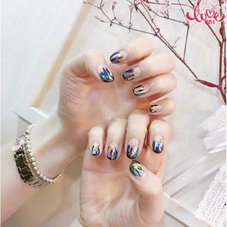 Miếng Dán Trang Trí Móng Tay Chống Thấm Nước Lấp Lánh
