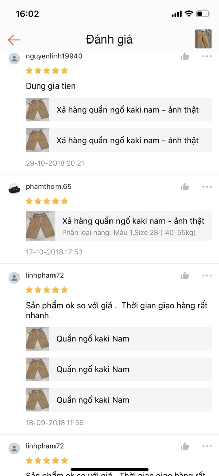 Xả hàng quần ngố kaki nam - ảnh thật