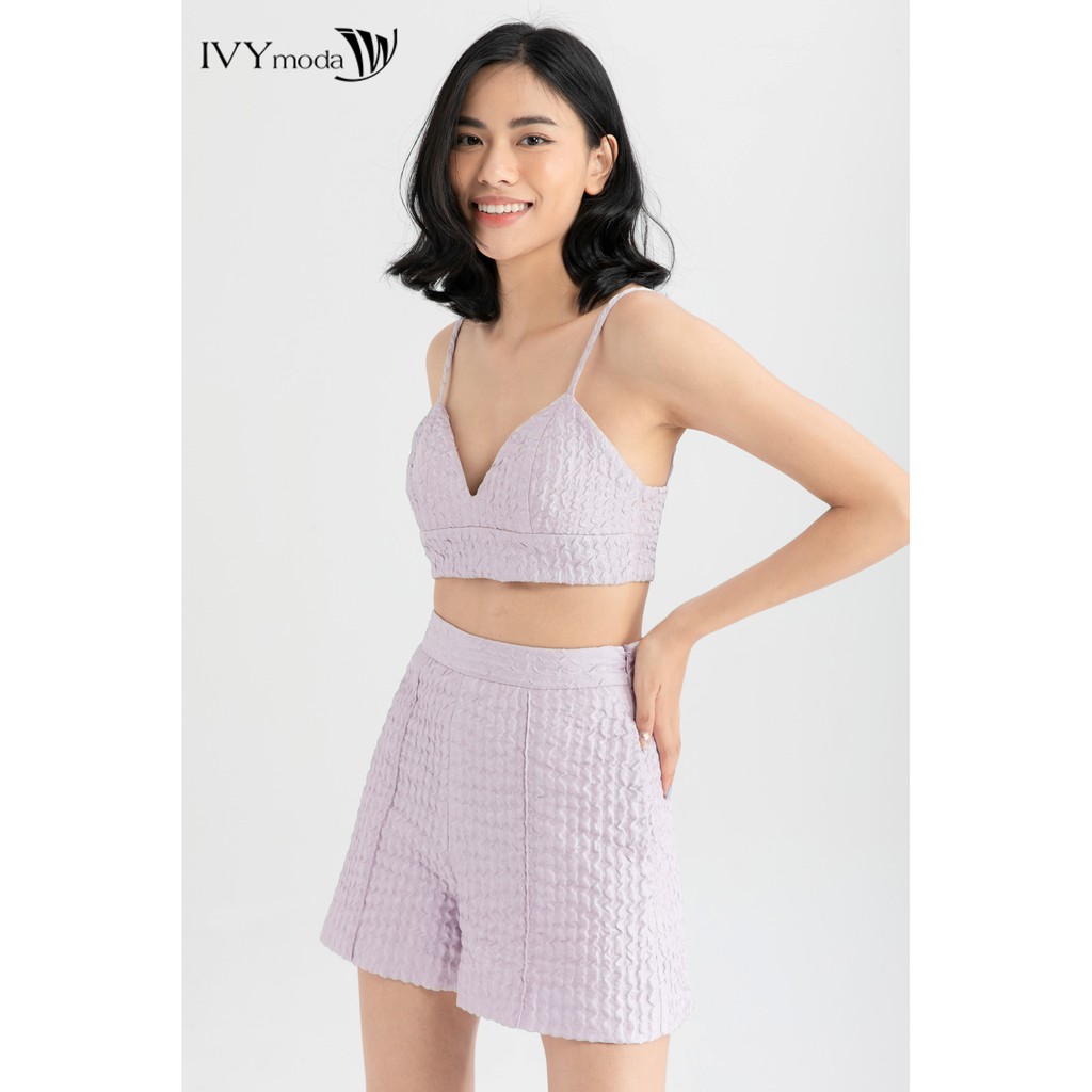 [NHẬP WABRTL5 GIẢM 10% TỐI ĐA 50K ĐH 250K ]Áo 2 dây croptop nữ dáng ôm IVY moda MS 12B8679