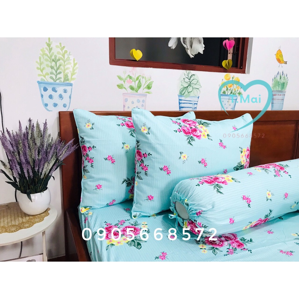 Bộ chăn ga thắng lợi 100% cotoon kèm chăn chần gòn | BigBuy360 - bigbuy360.vn