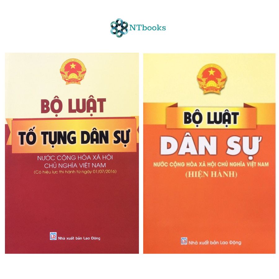 Sách Bộ luật Dân sự + Bộ luật tố tụng dân sự Nước Cộng hòa Xã hội chủ nghĩa Việt Nam
