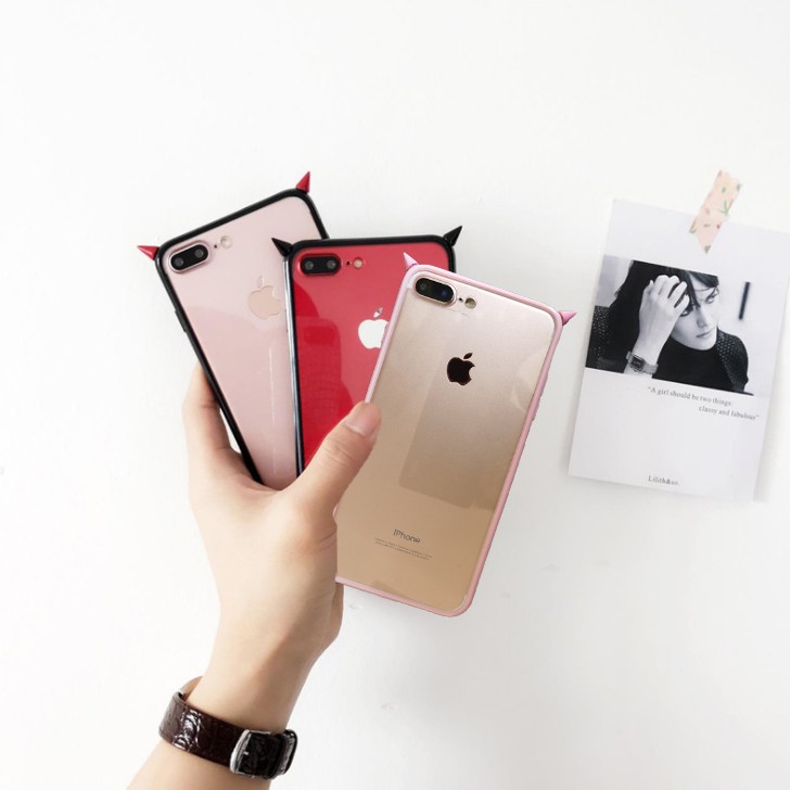 Ốp lưng trong suốt phối sừng cho iPhone 6 6s 7 8 plus X iPhone 5 5S SE casing iPhone 11 pro max XR