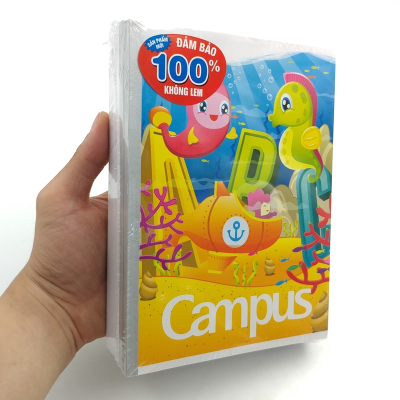 Tập Học Sinh Under The Sea - 4 Ô Ly 96 Trang ĐL 100g/m2 - Campus NB-AUTS96 (Mẫu Màu Giao Ngẫu Nhiên)