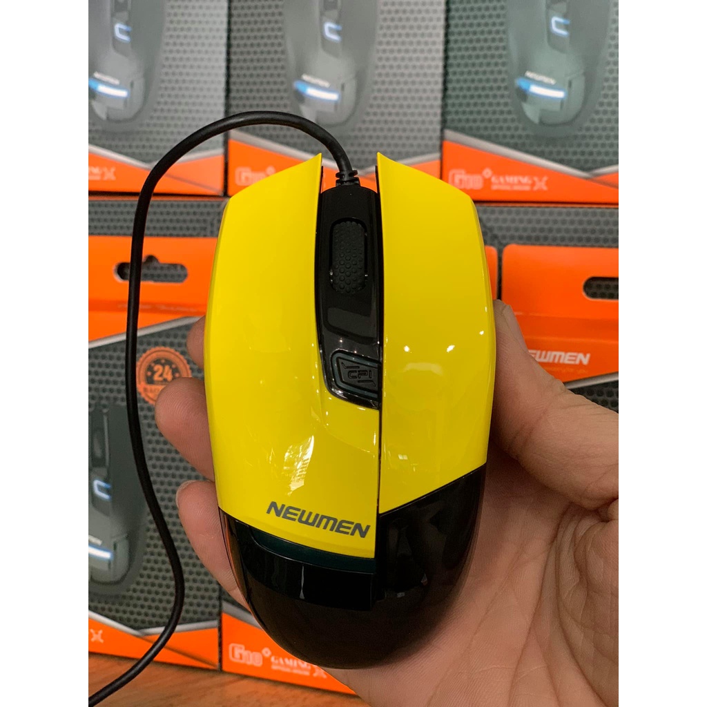 Chuột Gaming Newmen G10 Plus Vàng/Đen - Chính hãng Patech