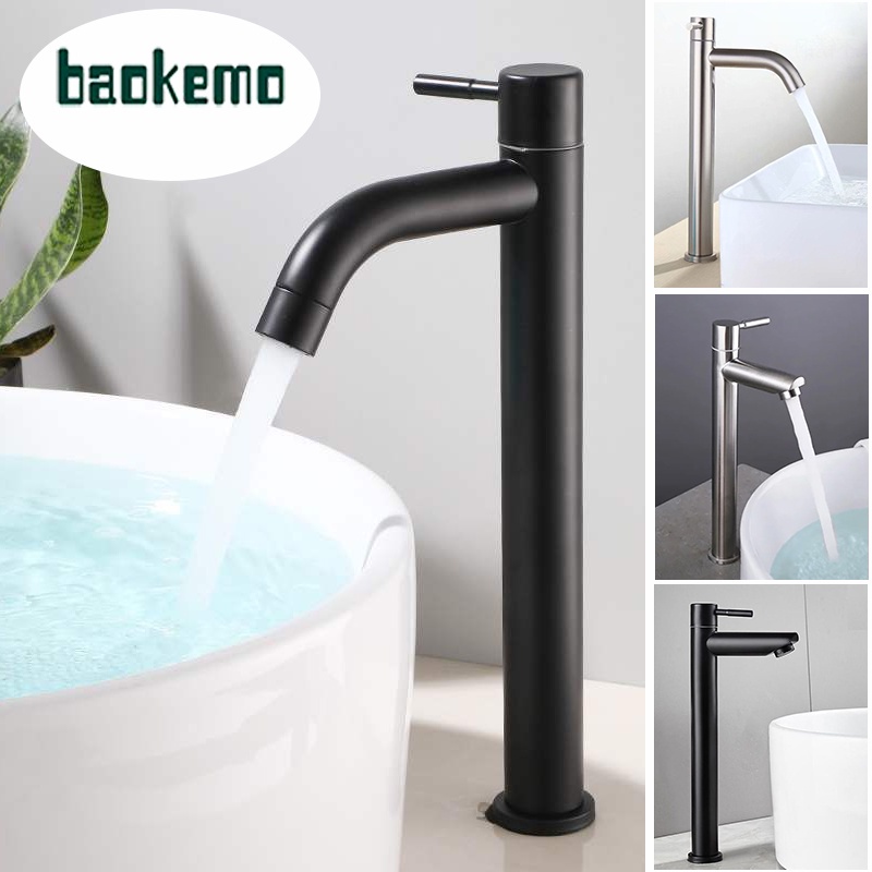 Vòi Nước Đen Bằng Thép Không Gỉ 304 Cao Cấp