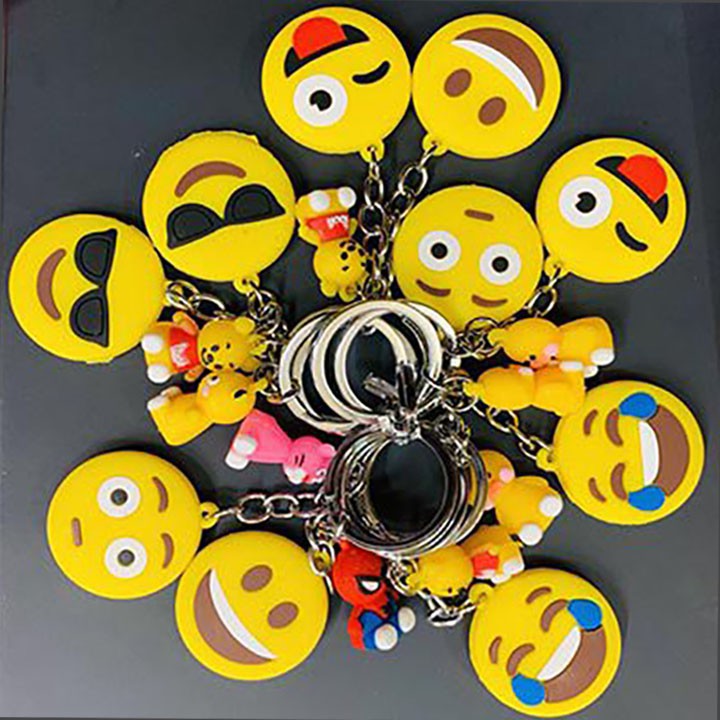 Móc khóa Icon cảm xúc mặt cười cá tính