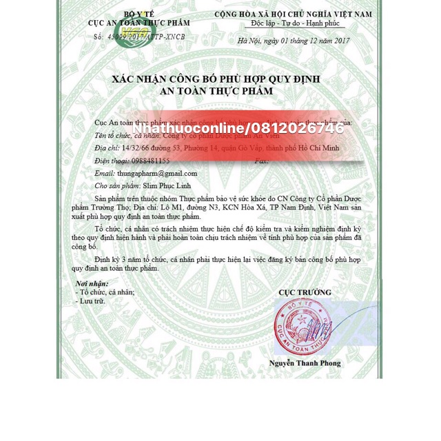 SLIM PHỤC LINH MANG LẠI VÓC DÁNG THON GỌN(30 viên) | BigBuy360 - bigbuy360.vn