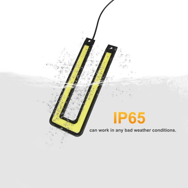 1 Đèn LED Chạy Ban Ngày Công Suất Cao COB Chống Nước / Sương Mù Hình Chữ U Thông Dụng Cho Xe Hơi