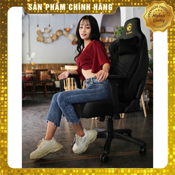 Ghế Gaming cao cấp E-DRA EGC203 PRO - Màu đen và đen trắng - Chất liệu da PU và Foam cao cấp - Bảo hành 12 thángThông ti