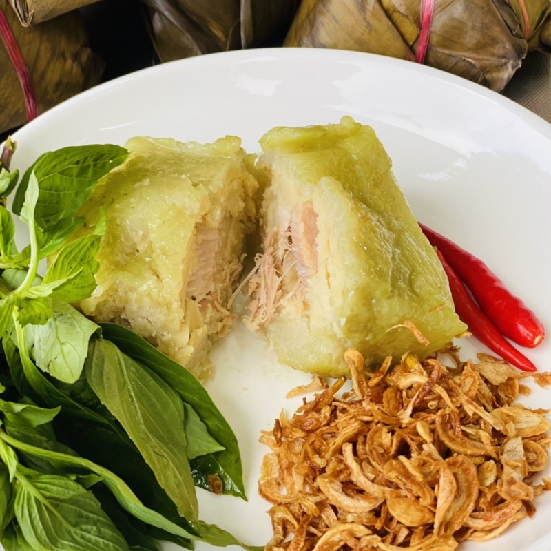 Bánh Chưng Thơm Dẻo - Nhân Đậu Xanh Thịt Nạc - Đậm Vị Miền Bắc