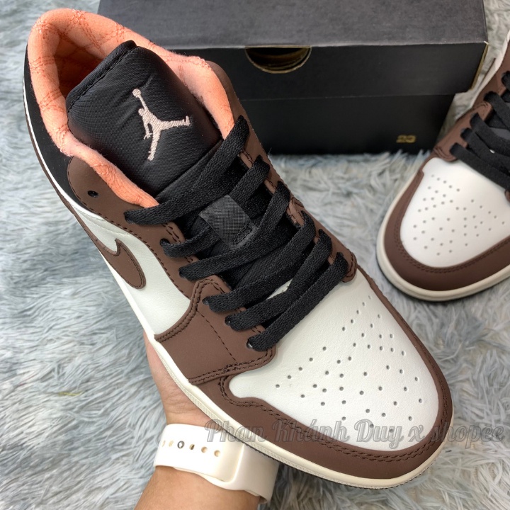 [ Pkdsneaker25 ] Giày Jordan mocha low đen nâu hồng trắng cổ thấp nam nữ