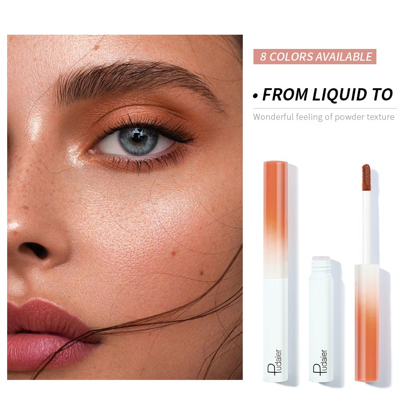 Bút phấn mắt màu lì PUDAIER 8 màu tùy chọn chất mịn mượt 12g