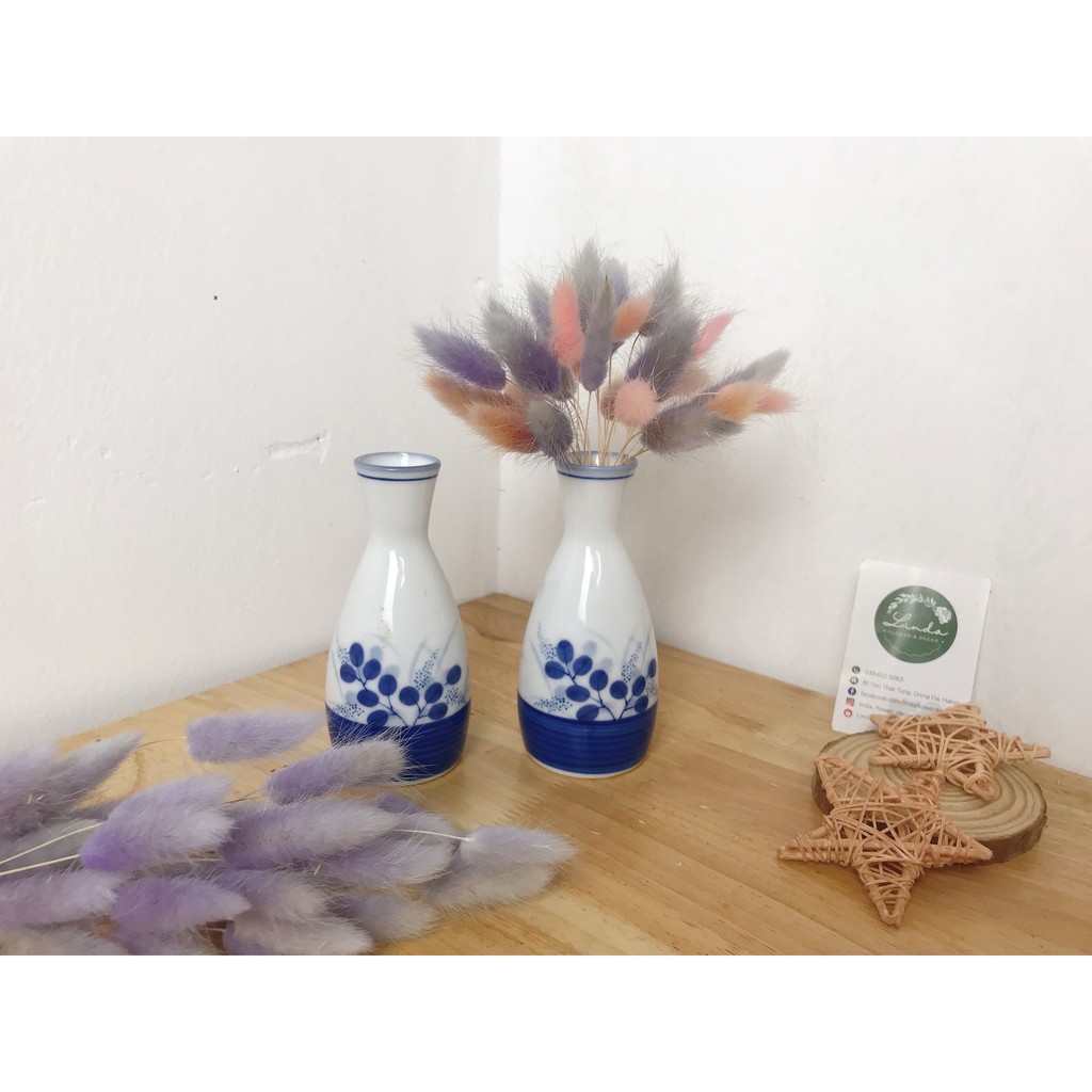 ❤️FREESHIP❤️Lọ hoa Sake Gốm, Sứ Nhật Bản nhỏ xinh trang trí nhà cửa
