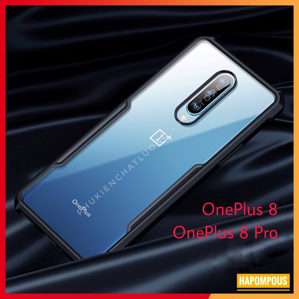 Ốp lưng XUNDD OnePlus 8T / OnePlus 8 / 8 Pro, Chống sốc, Mặt lưng trong, Viền TPU - Đen