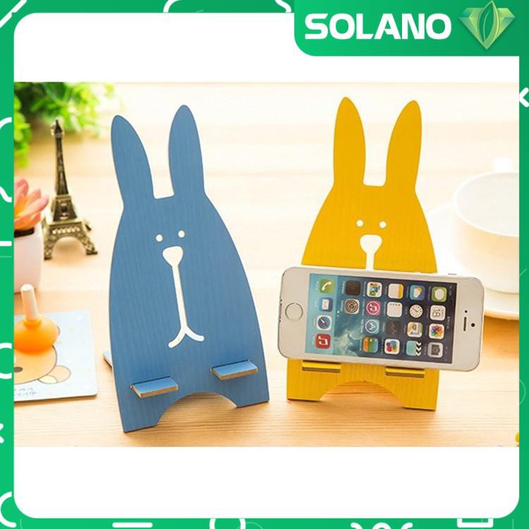 Giá đỡ điện thoại SOLANO đỡ điện thoại iPhone, Android, máy tính bảng iPad đa năng hình thỏ đáng yêu TA-001304