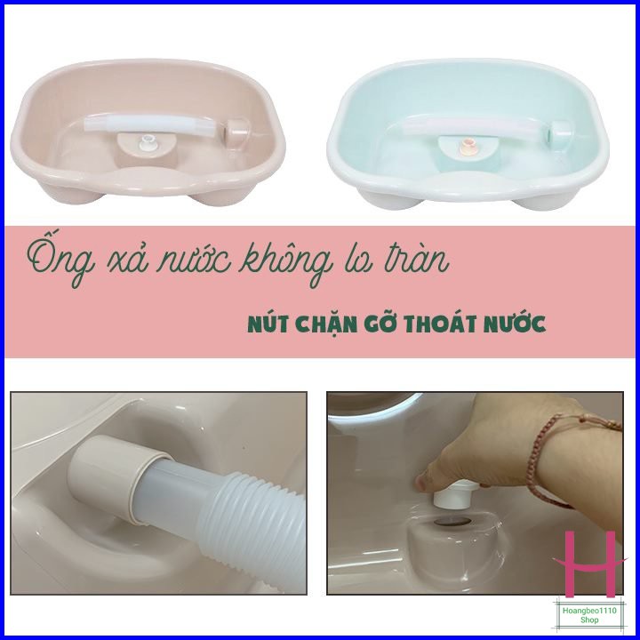 Chậu gội đầu tại giường cho người già, bà bầu, trẻ nhỏ -Thau gội đầu tiện ích (MS: 2206)